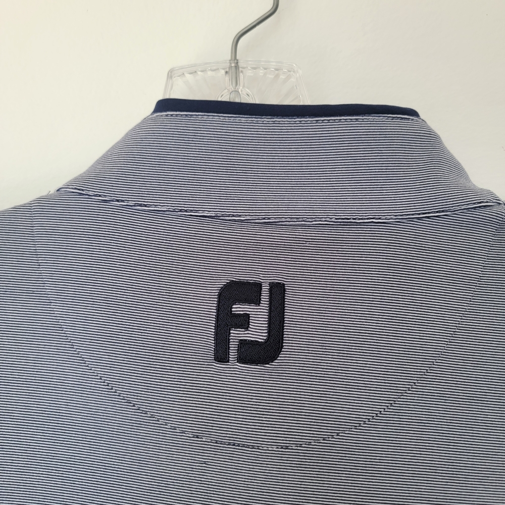 FootJoy Men's Heather Slate Quarter-Zip Pullover - Picture 6 of 8